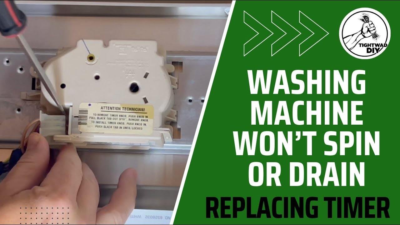 Washing Machine Won T Spin Or Drain Water Replacing A Washing Machine