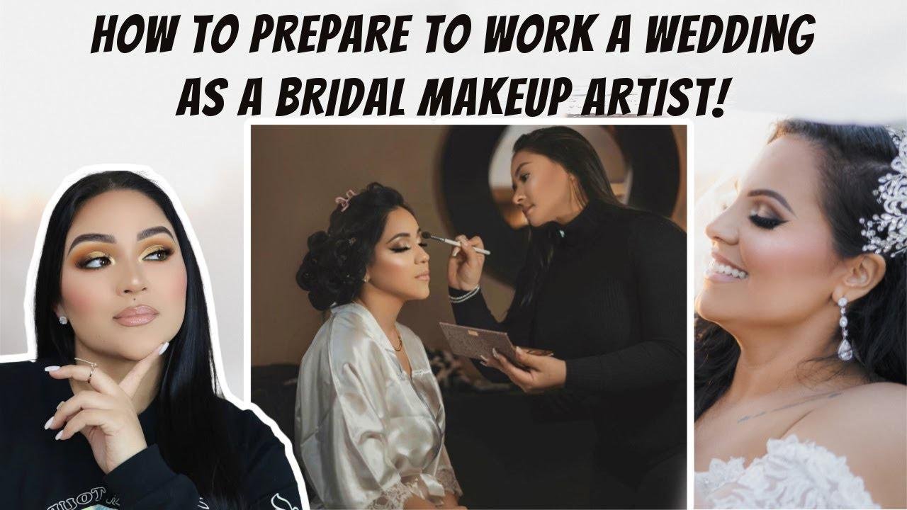 HOW TO PREPARE TO WORK A WEDDING AS A BRIDAL MAKEUP ARTIST 🤍(cleaning disinfecting makeup & brushes)