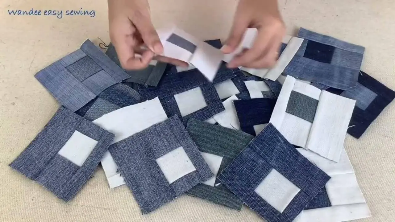 3 ideas from 1 patterns block ,diy denim patchwork items from scrap old jeans ,old jeans reuse ideas