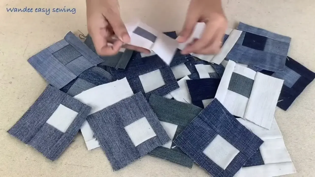 3 ideas from 1 patterns block ,diy denim patchwork items from scrap old jeans ,old jeans reuse ideas