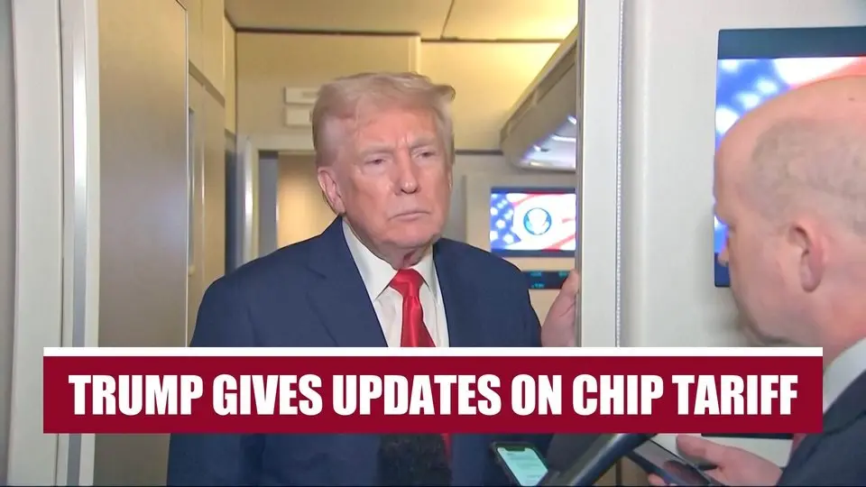 Trump Gives Updates on Chip Tariff, Says Russia Made a Mistake in Palm Sunday Strike