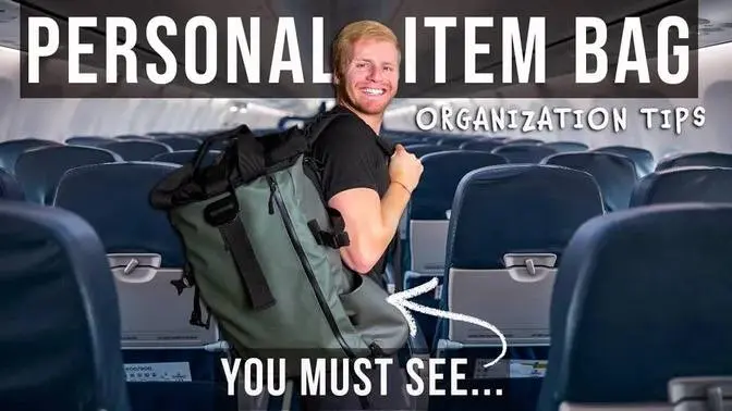 How to Pack Your Personal Item⎜Organization TIPS for your Flight!