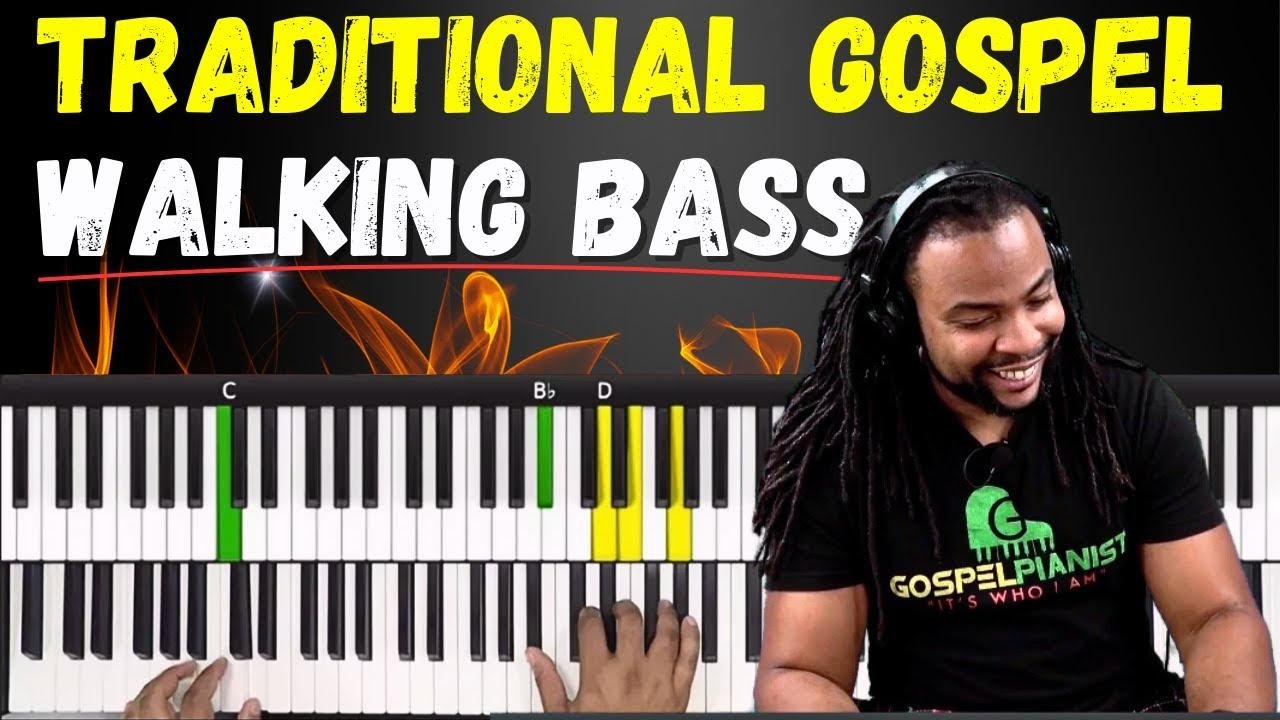 How to Play Traditional Gospel Piano Walking Bass | Videos | Piano ...