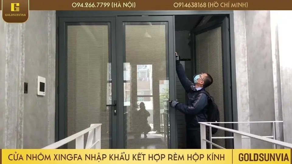 🔑🔑Cửa nhôm xingfa mix rèm hộp kính - giải pháp thông minh để tối ưu diện tích