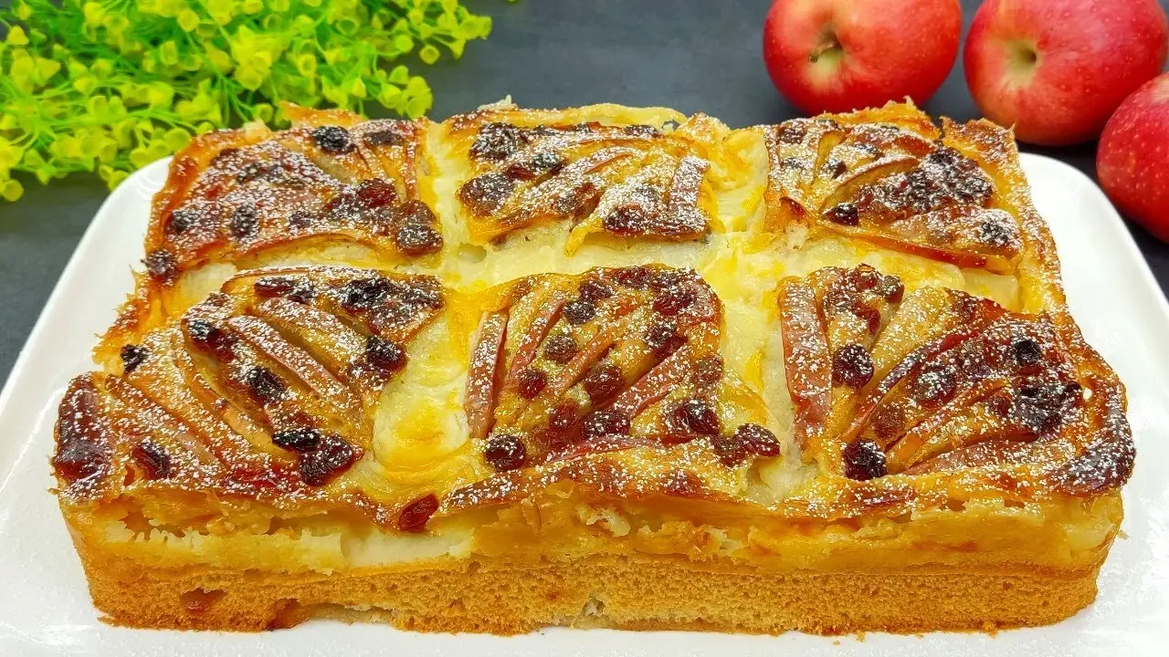 🍎🍎🍎 Apfelkuchen mit Sahne, der im Mund zergeht. Neues Apfelkuchen Rezept.