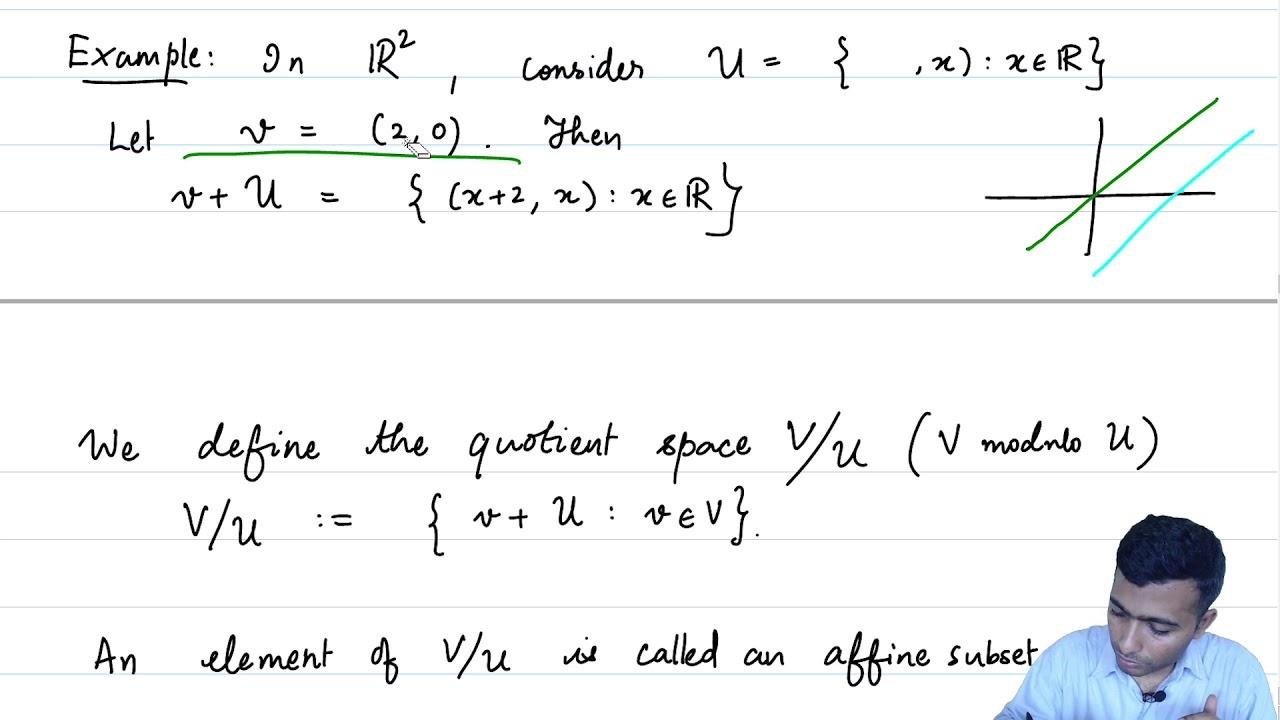 Lecture - 5.3 Quotient Spaces