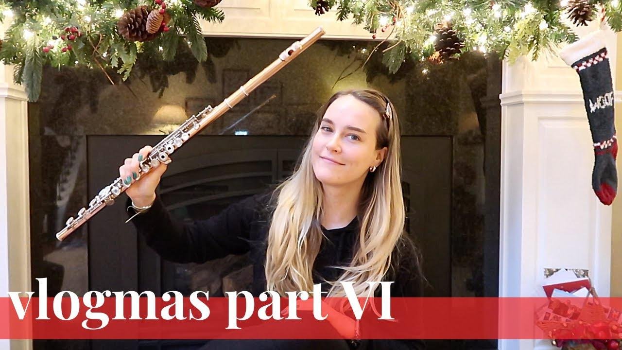 sight reading flute & violin Christmas music | katieflute vlogmas 2020 part VI