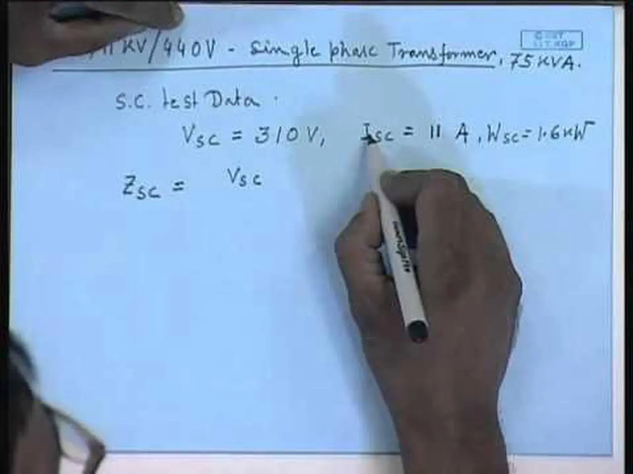 Mod-01 Lec-07 Lecture-07-Voltage Regulation of Single Phase Transformers