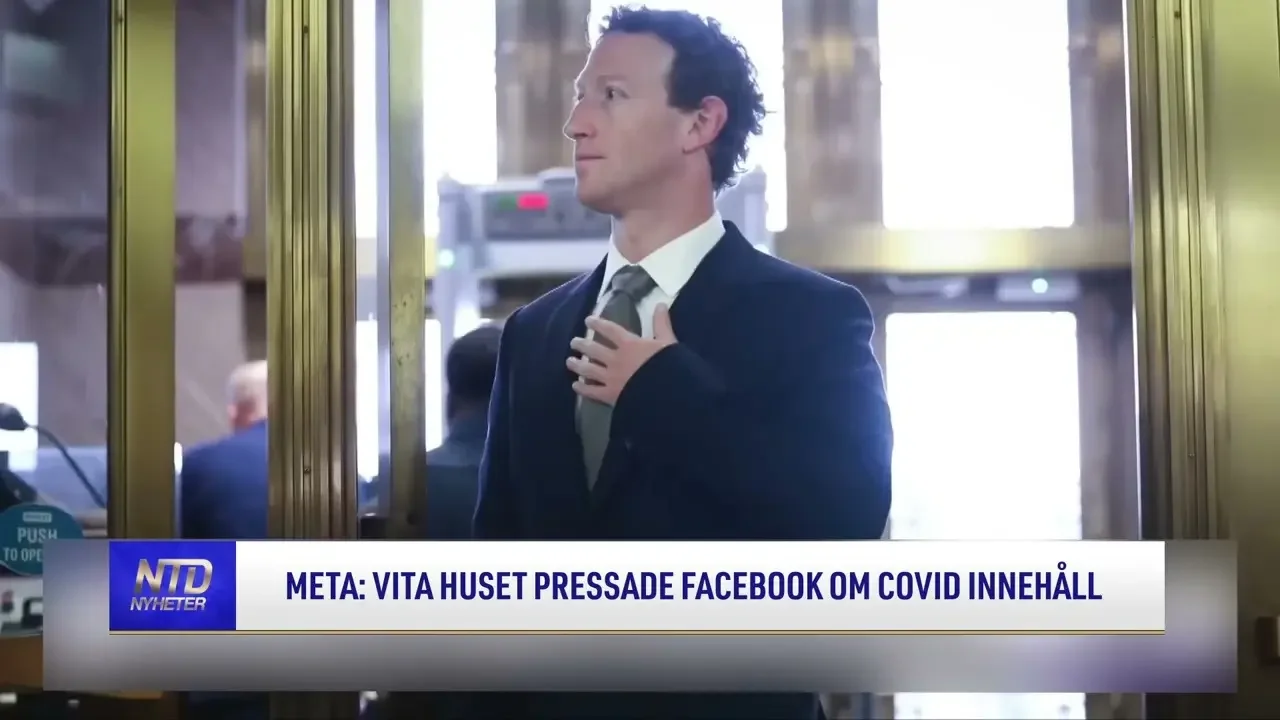 Meta: Vita Huset. "pressade" Facebook om covid-innehåll