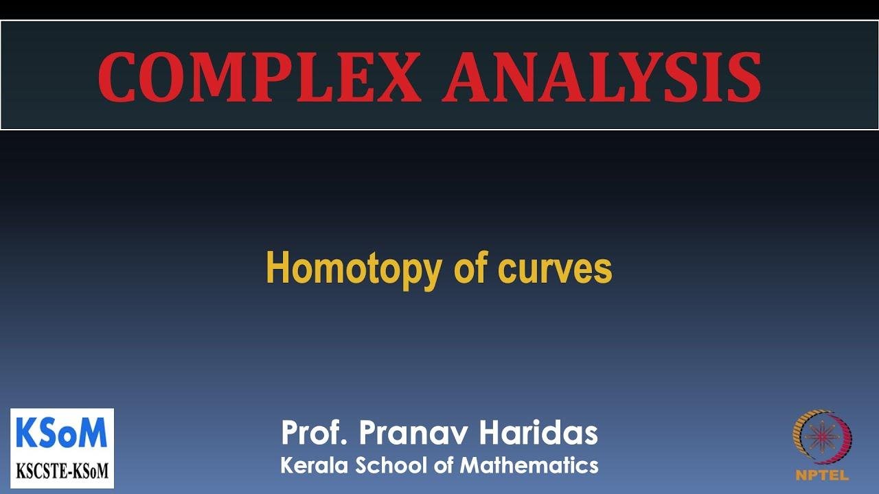 Lecture - 6.1 Homotopy of curves