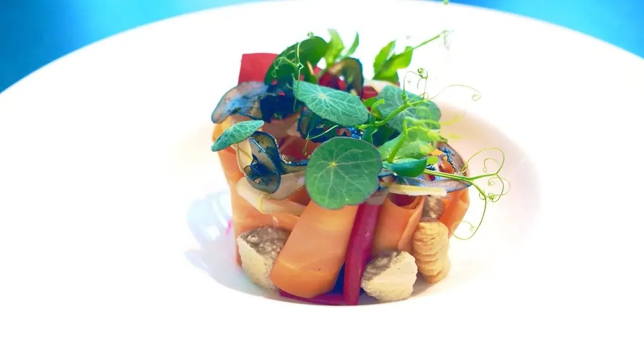 Chefkoch Vincent Kochshow #399 Pickled Carrots / Walnut / Hummus