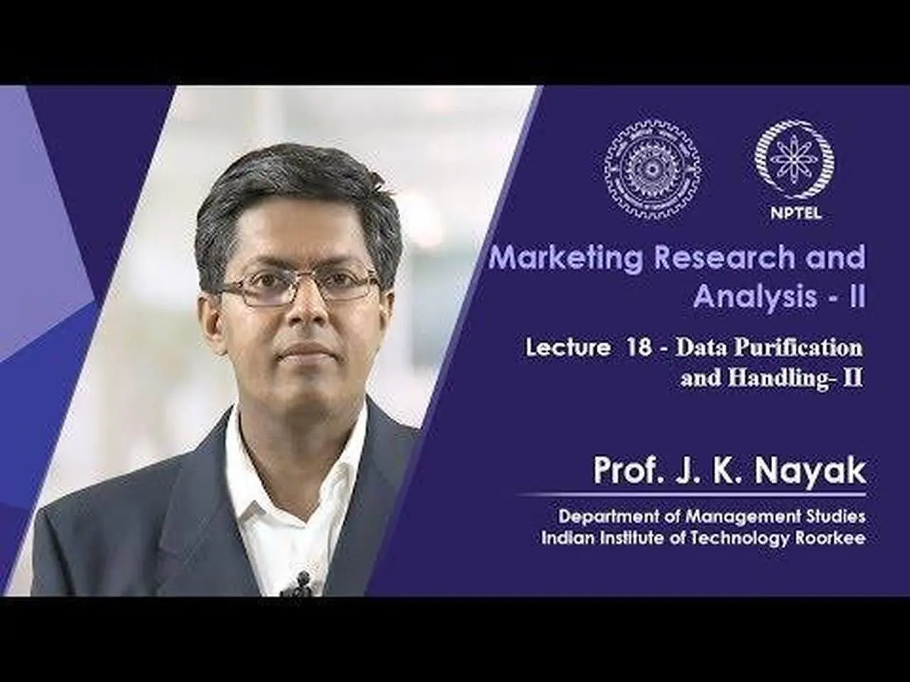 18. Data Purification and Handling- II