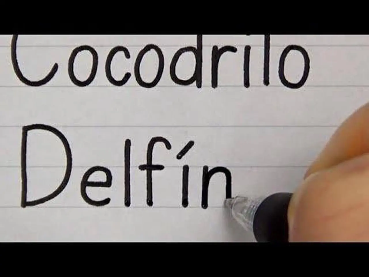 Super Clean Spanish Alphabet Handwriting