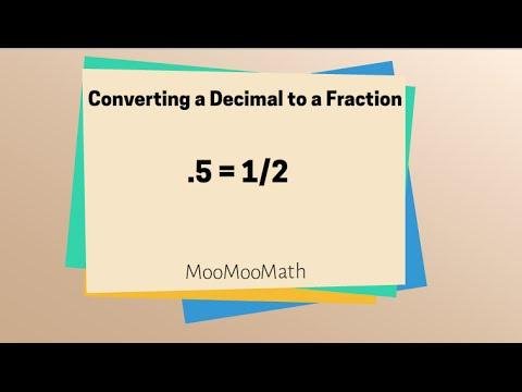 Converting Decimals to Fractions