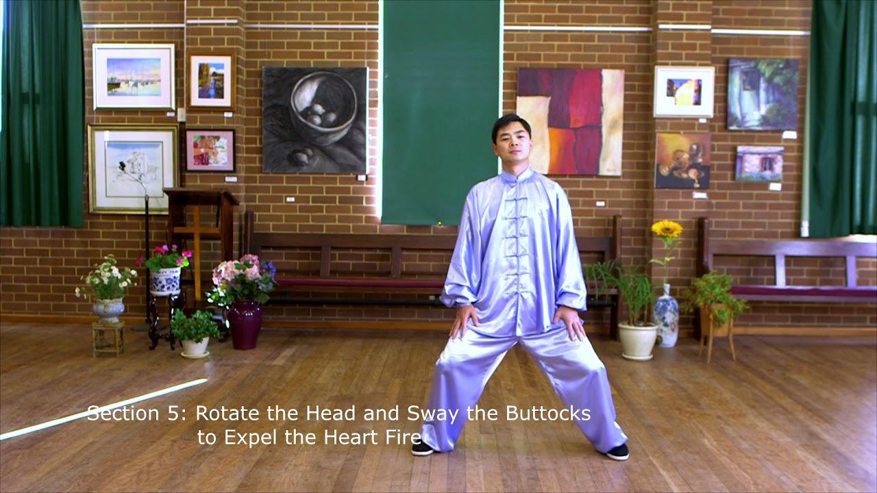 Ba Duan Jin Qi Gong Front View with Instructions