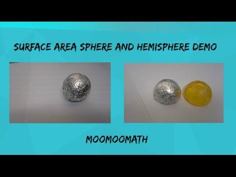 Surface Area of a Sphere and a Hemisphere-Demonstration