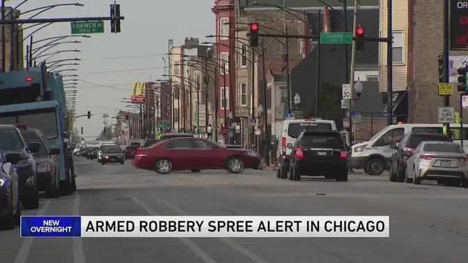 Armed robbery spree alert in Chicago