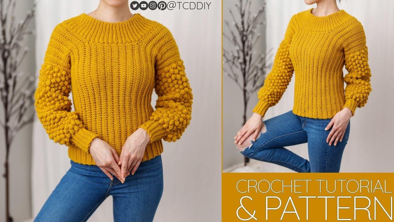 How to Crochet: Honeycomb Stitch Sweater | Pattern & Tutorial DIY