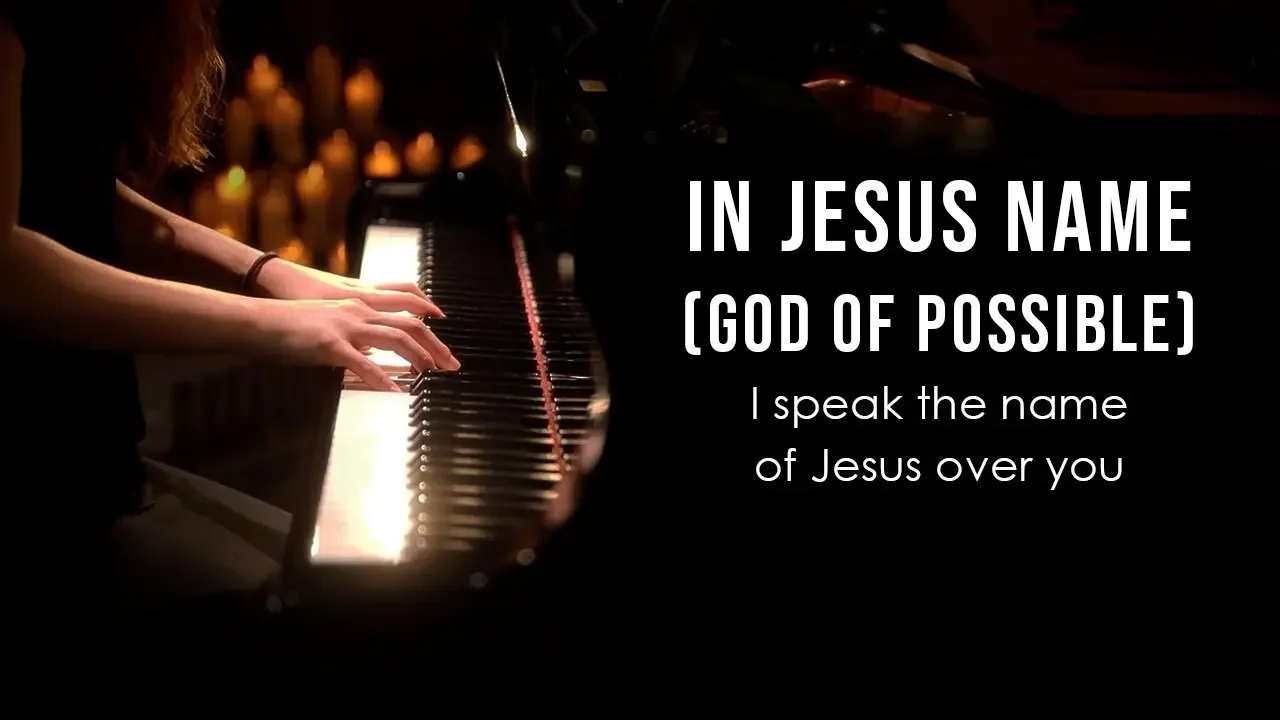 In Jesus Name (God Of Possible) Katy Nichole Piano Praise by Sangah Noona with Lyrics