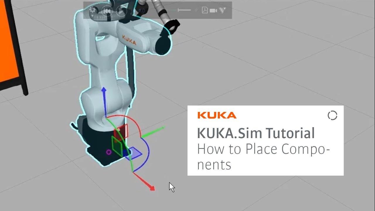 KUKA.Sim Tutorial - How to move and place components