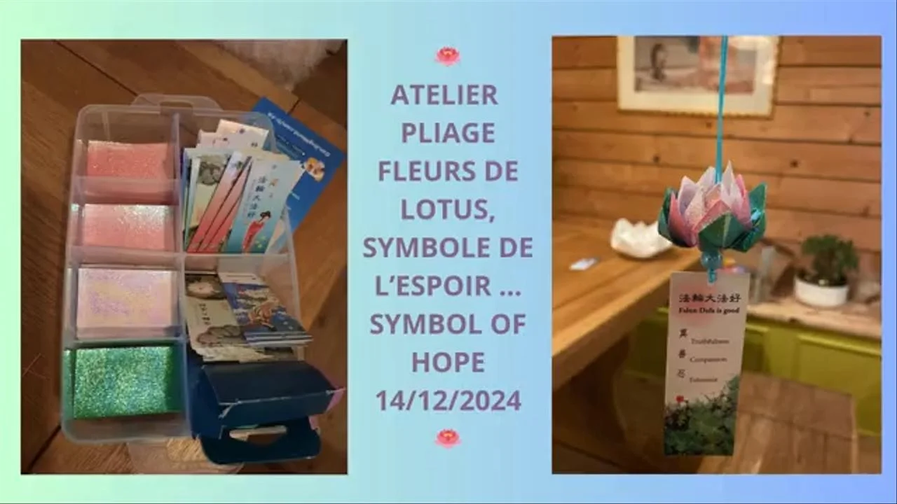 🪷🌸🤍Atelier pliage fleurs de lotus /Lotus flower folding workshop #lotus #origami #origamiflower