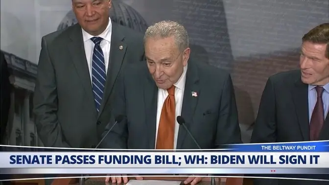 Senate Passes Government Funding Bill; WH: President Biden Will Sign It