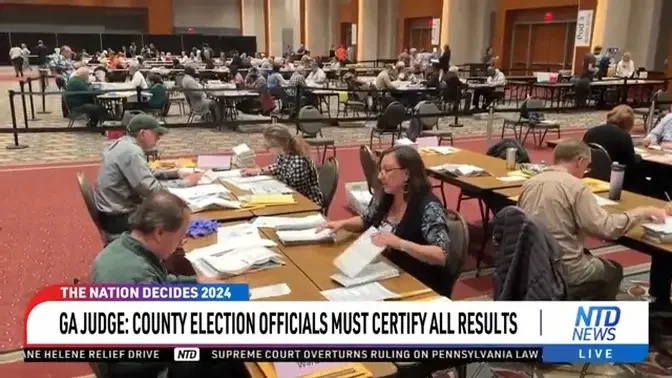 Judge: Georgia County Election Officials Must Certify Election Results