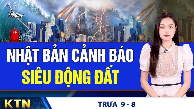 TRƯA 9/8: Ông Trump - bà Harris đồng ý tranh luận ngày 10/9; Thêm 5 trận động đất ở Kon Tum