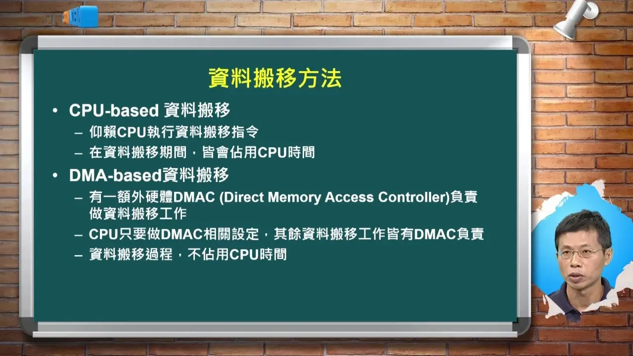 嵌入式系統(II)_張慶龍_單元一 I/O與中斷_Part 2 I/O資料搬移