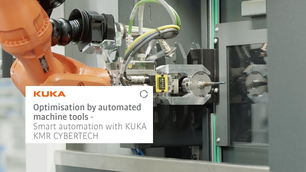 Machine tool automation using mobil robotics: smart loading and unloading with KMR CYBERTECH