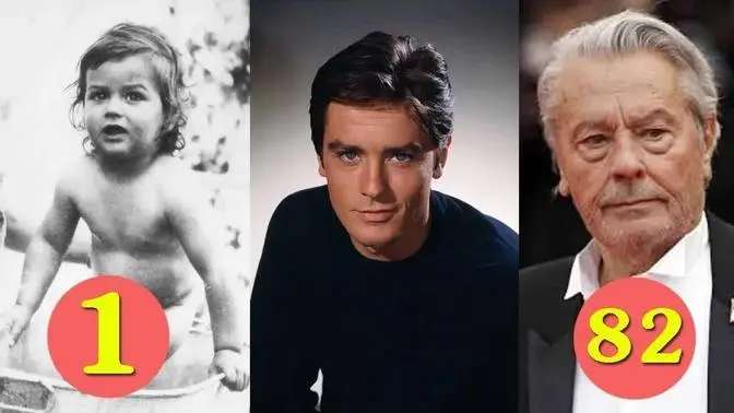 Alain Delon | Transformation From 1 To 82 Years Old | Videos | Classic ...