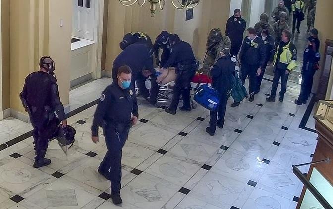 EXCLUSIVE: Security Camera Footage of Rosanne Boyland Rescue Efforts at the U.S. Capitol