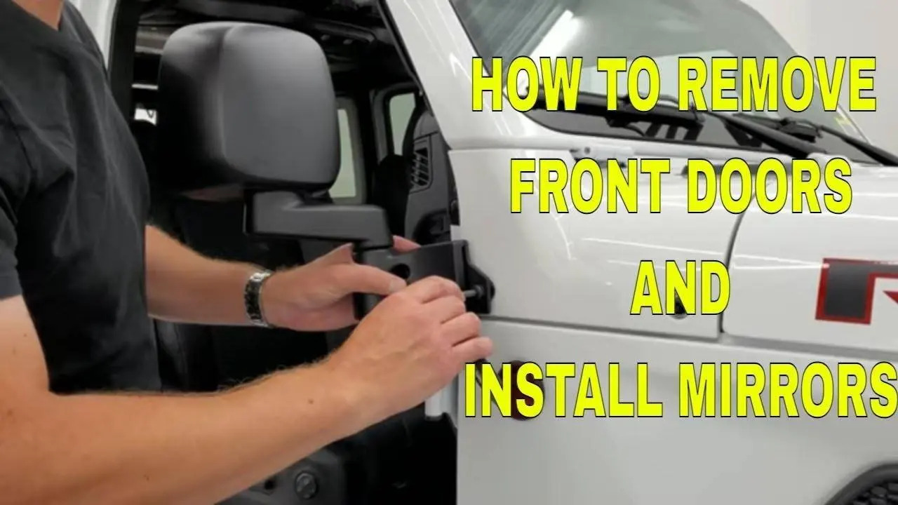 HOW TO REMOVE DOORS & INSTALL DOORS OFF MIRROR KIT FOR JEEP WRANGLER ...