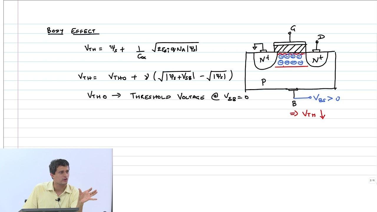 Transistor- 4 - Body Effect and I-V Plots