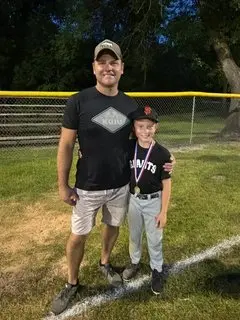 Beckett ends his basketball season with his dad as his coach. (Courtesy of Allison Lundeen)