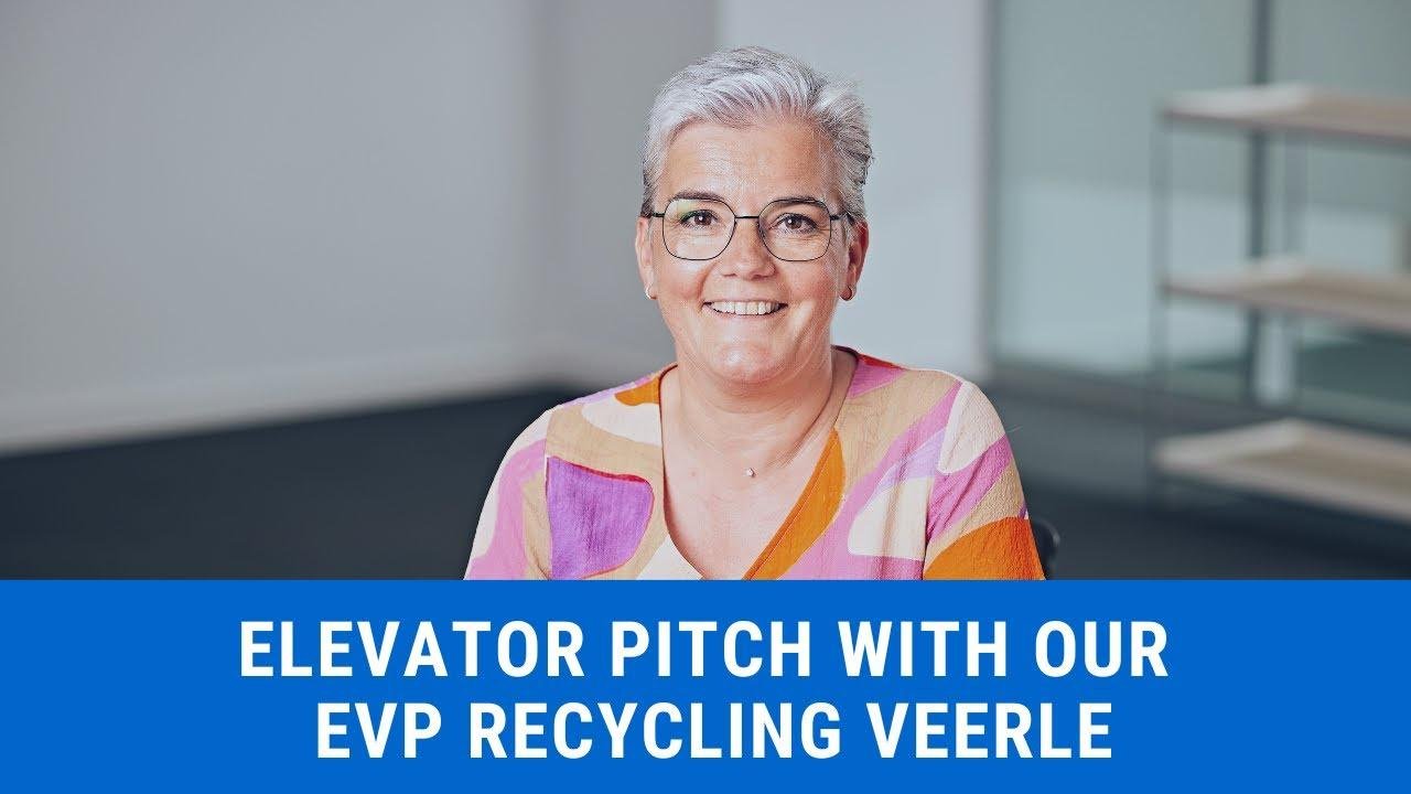 Elevator Pitch with our EVP Recycling Veerle