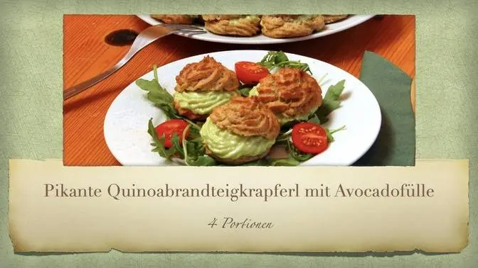 Pikante Quinoa-Brandteigkrapferl mit Avocadofülle | Articles ...