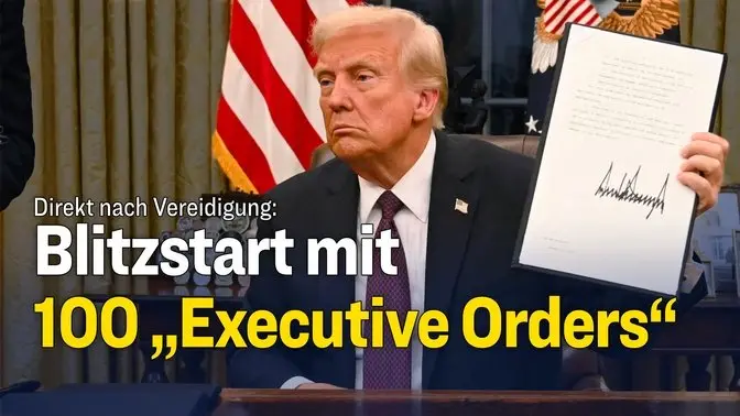 Blitzstart nach der Amtseinführung: Das sind Trumps erste Beschlüsse