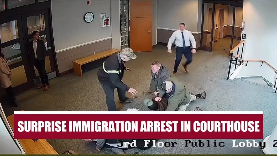 Surveillance Video Shows Immigration Arrest in New Hampshire