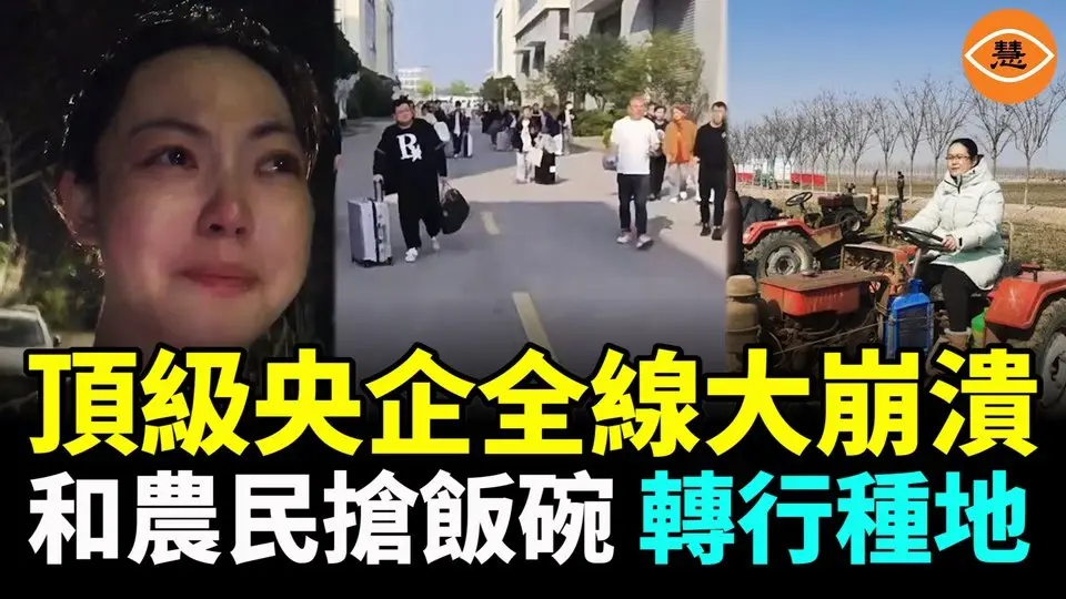 年終最猛失業潮來襲！頂級央企全線大崩潰，連工資都發不出來；和農民搶飯碗，基建央企轉行種地