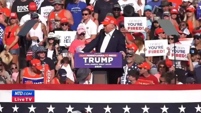 Video: The Moment Shots Were Fired at Trump Rally in Butler, Pennsylvania