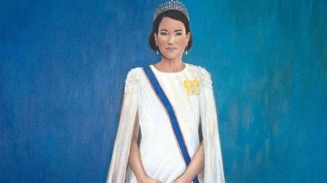 凯特王妃肖像诡异画风格被骂爆 王室粉丝抨击(组图)