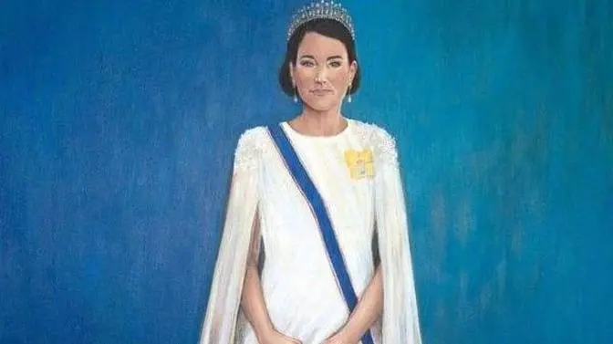 凯特王妃肖像诡异画风格被骂爆 王室粉丝抨击(组图)