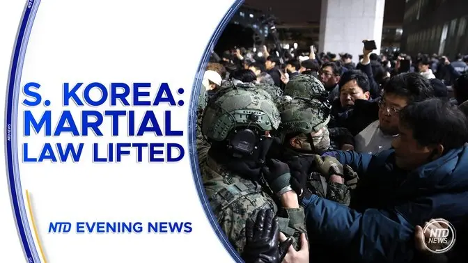 South Korea's President Lifts Martial Law After Parliament Votes Against It