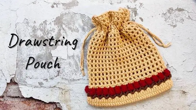 MÓC TÚI: Hướng dẫn móc túi dây rút họa tiết hoa hồng cổ điển | NoLi Handmade