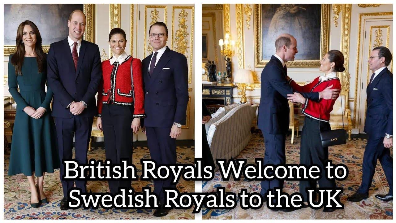 The Prince and Princess of Wales welcome The Princess of Sweden and Prince Daniel to the U.K.