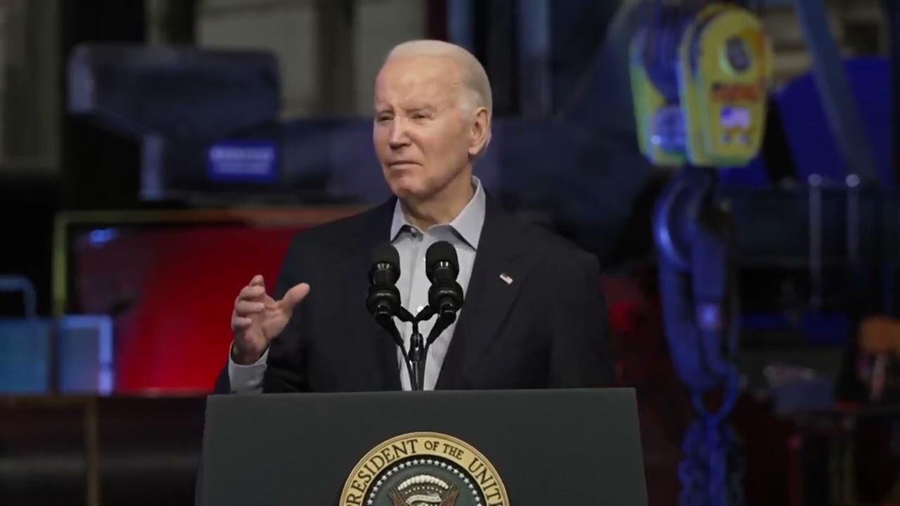 Biden, Reading From Teleprompter, Refers To President Trump As "Congressman Trump"