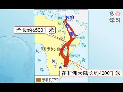 非洲高原为主的地形