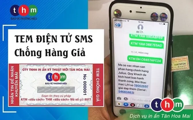 Tem chống hàng giả SMS là gì? Chất liệu in tem chống hàng giả tại tphcm