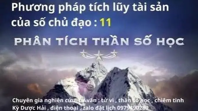 Thần số học , phương pháp tích lũy tài sản của số chủ đạo 11